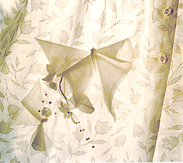 Detail of organiza origami butterflies